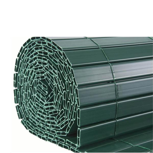 Artificial PVC Bamboo Screening Fence 4m - Green - Evergreenery