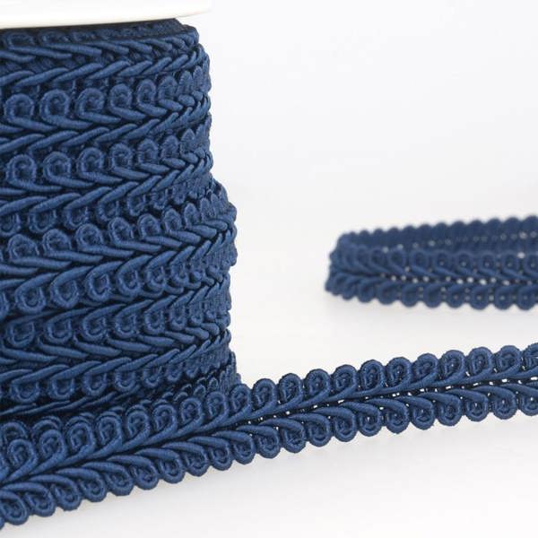 Stephanoise 15mm Gimp Braid Trim Navy Blue - per metre