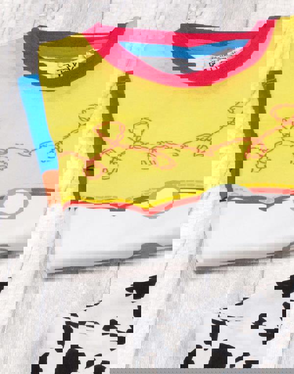 Disney Girls White Jessie Short Sleeve Short Leg Pyjama Set