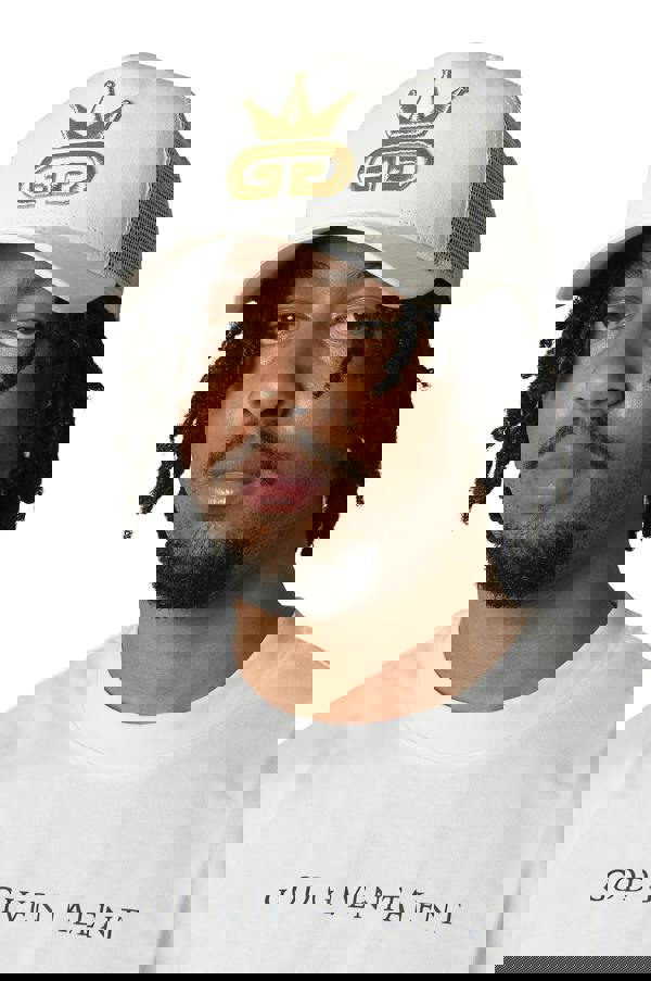 God Given Talent GGT Gold Logo Snow White Mesh Snapback