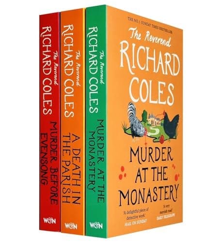 Canon Clement Mysteries Collection 3 Books Set by Reverend Richard Coles | Murder at the Monastery, A Death in the Parish & Murder Before Evensong