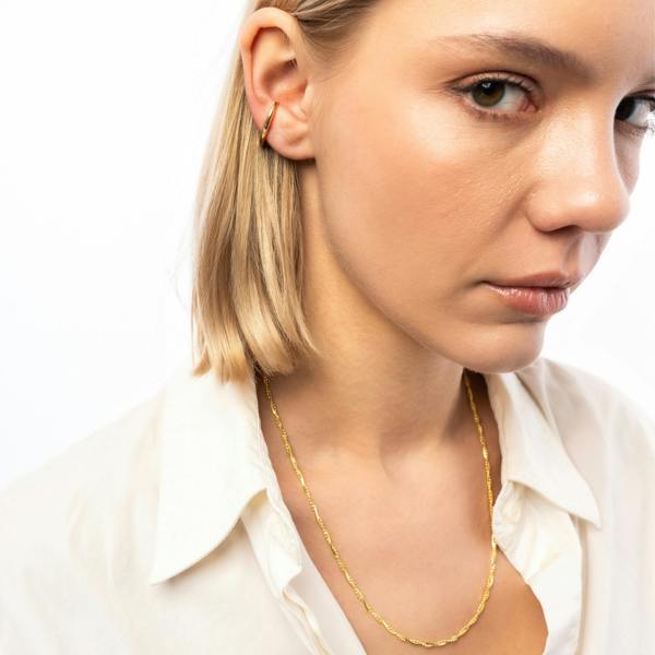 Spero London Twisted and Beaded Chains Sterling Silver Layering Necklace Set