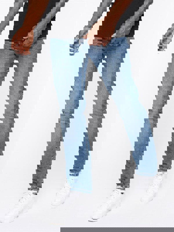 Crosshatch Princed Denim Jeans Stone Wash