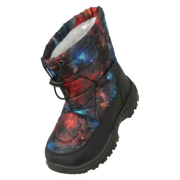 Mountain Warehouse Toddler Caribou Adaptive Tie Dye Snow Boots - Jet Black