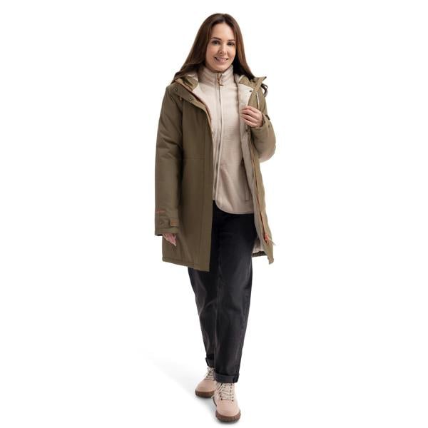 Trespass Womens/Ladies Melissa Padded Waterproof Jacket - Light Khaki - 