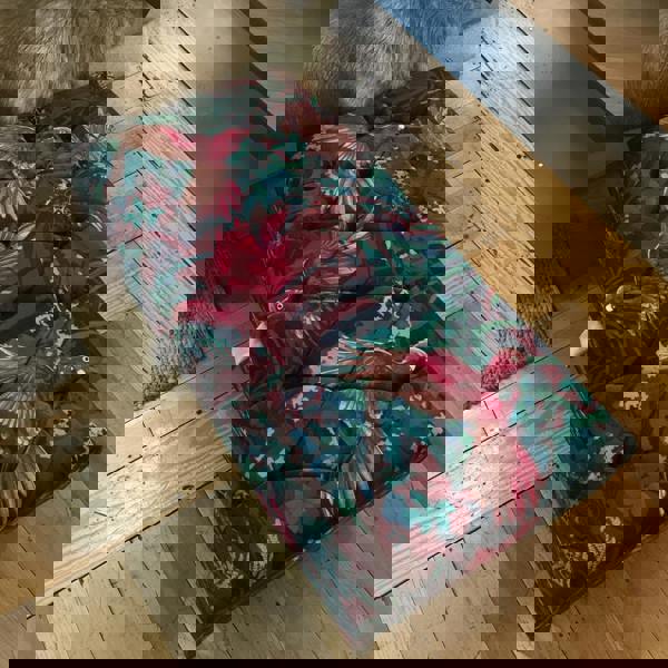 Bespoke UK storage footstool with deep buttoned design
