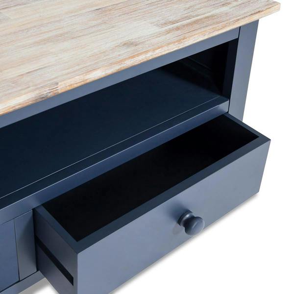Statement Furniture Florence Wooden Corner TV Unit With 2 Drawers and Shelf