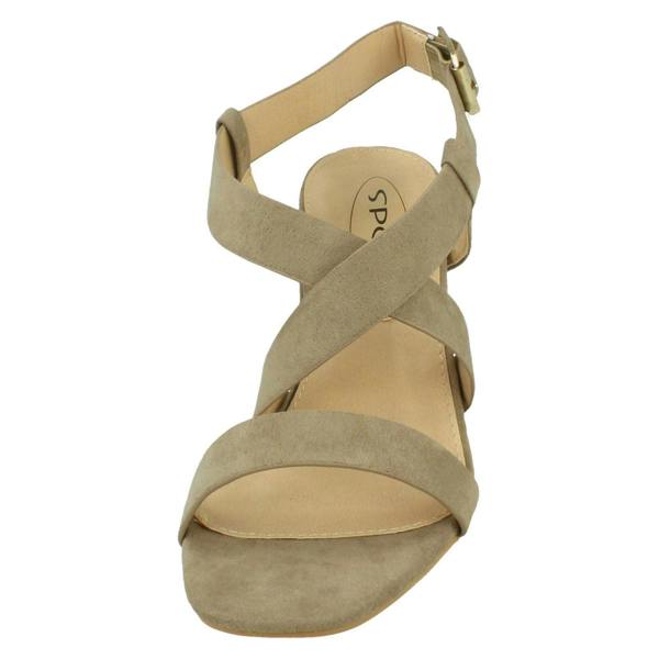Spot On Ladies Spot On Strappy Heeled Sandals F12011