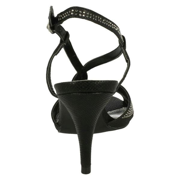 Anne Michelle Ladies Anne Michelle Diamante Strappy Heeled Sandals Dazzle