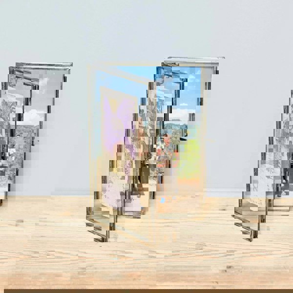 Paper High Recycled Glass Folded Double Photo Frame