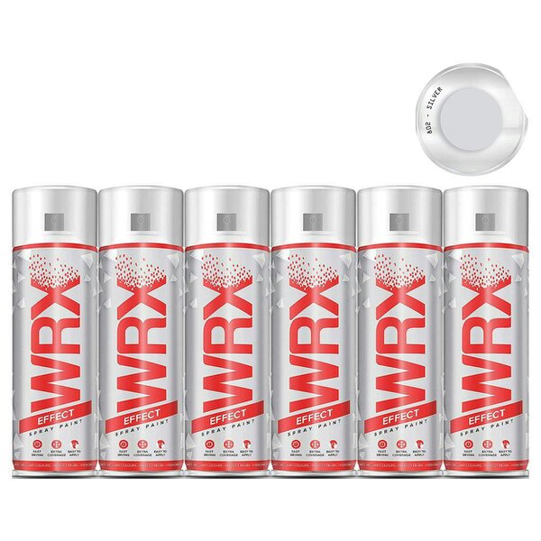WRX 6X WRX Silver Spray Paint 400ml