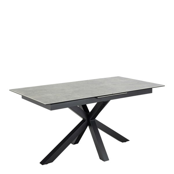 Furniture To Go Heaven Extendable Dining Table with Ceramic Grey Top 168cm