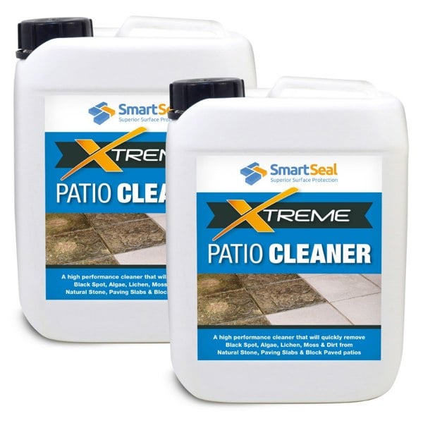 Smartseal Patio Cleaner Xtreme Removes Moss, Mould, Black Spots, Algae & Grime - 10 Litres (2 x 5L)