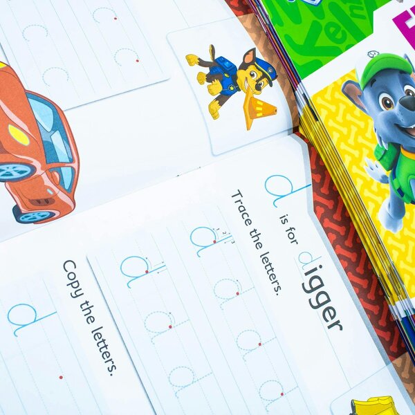 Paw Patrol Get Set for School Activity 12 Books Collection Set – Phonics, Numbers & Early Learning Collection for Kids