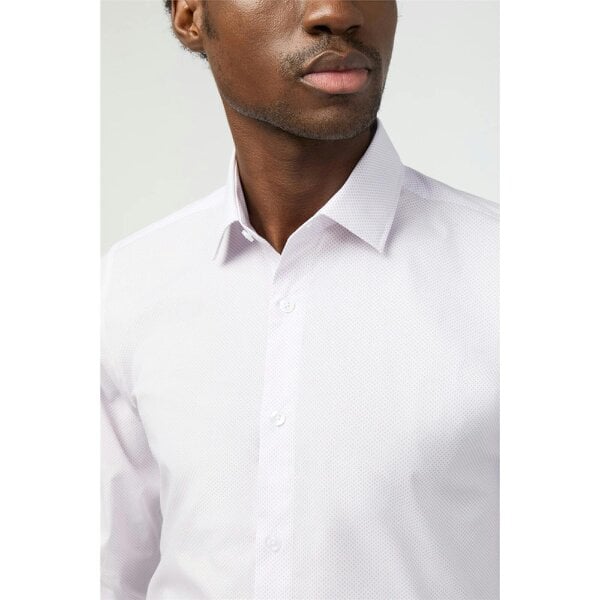 Limehaus Slim Fit Micro Cross Print Shirt