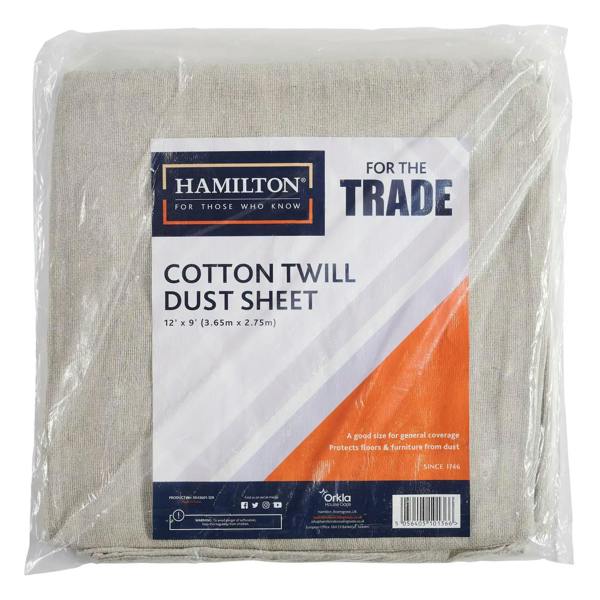 HAMILTON For The Trade Cotton Twill Dust Sheet 12 x 9 inch (3843601-129)