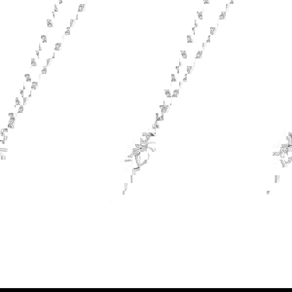 Say It With Dainty Winged Initial Charm Necklace - Sterling Silver