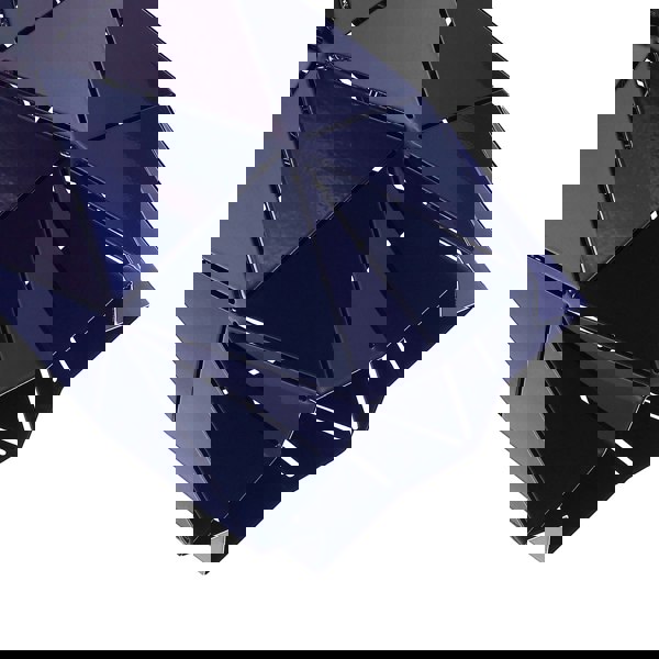 Modern Midnight Blue Metal Pendant Shade with Diamond Shaped Cut Outs Image 5