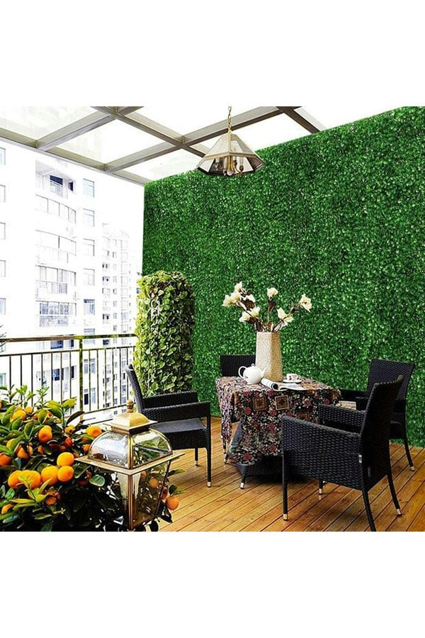 Living and Home 6 Pcs Artificial Boxwood Plant Panel Wall Decoration Privacy Hedge Screen