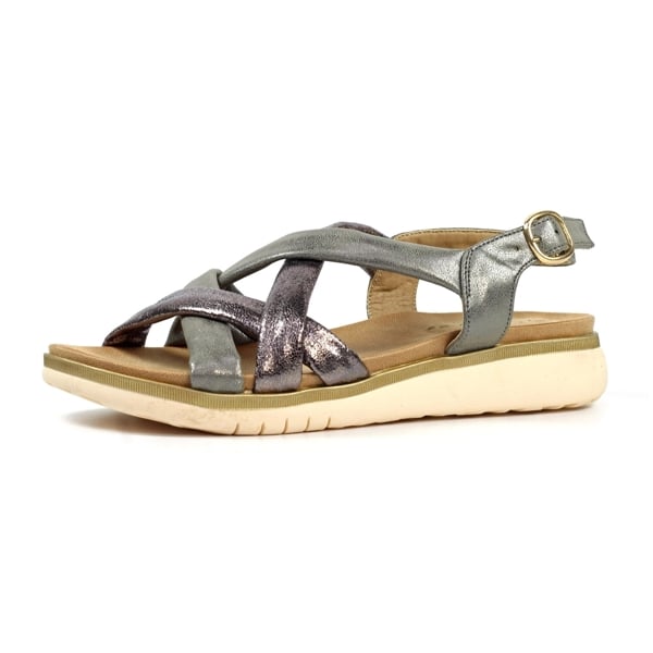 Lunar Womens Roma Sandals - Pewter