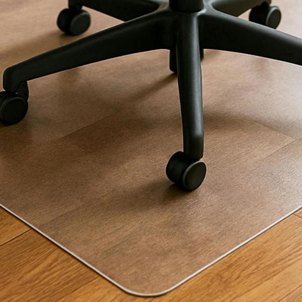 Marvelux PVC Office Chair Mat for Hard Floors – Clear Rectangular Floor Protector - Multiple Sizes