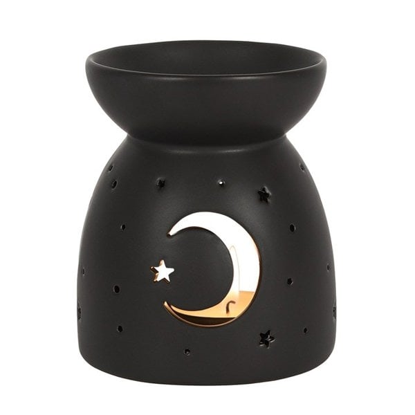 Serano Black Mystical Moon Cut Out Oil Burner