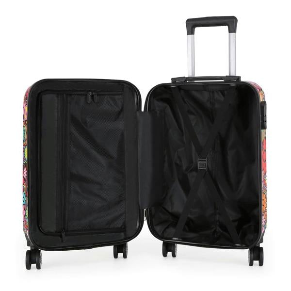 Infinity Luggage Hard Shell Printed Cabin Suitcase 35 x 23.5 x 56 cm Luggage Suitable for Easyjet, Ryanair, Wizzair