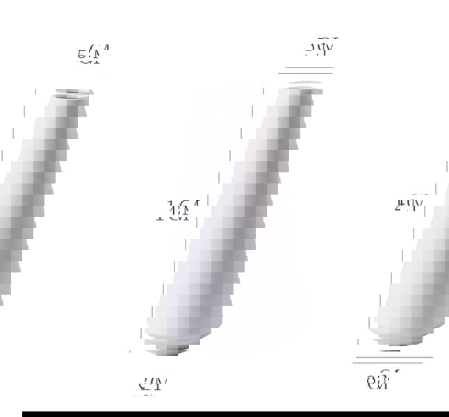 Ceramic Vase, Black/ White-Weilai Concept-White Small-Weilai Concept