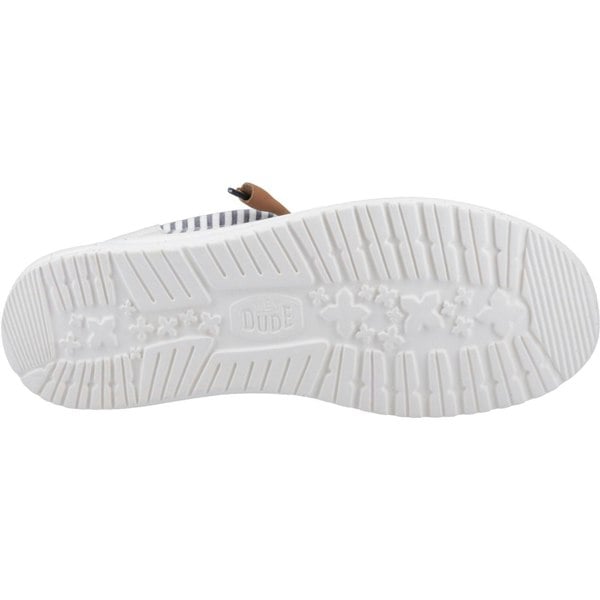 HEYDUDE Wally Funk Nu Prep Cotton Men's Princess Blue/Wood Ash Moccasins Shoes