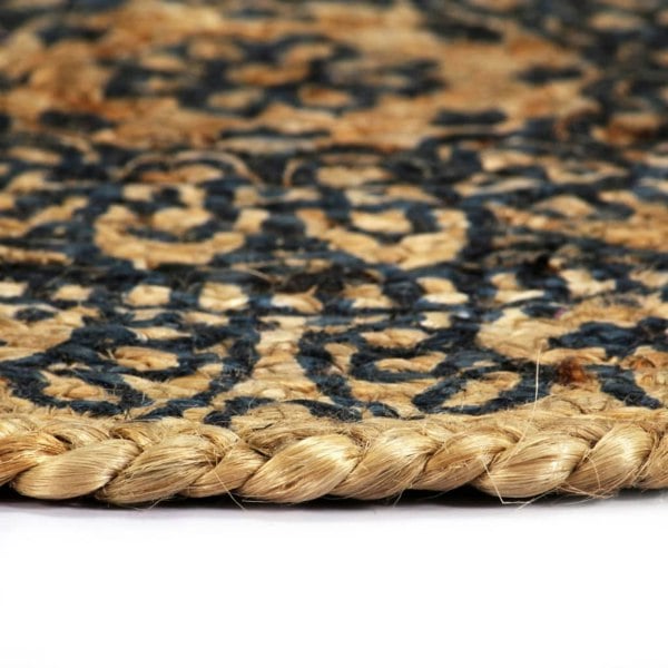 Berkfield Placemats 6 pcs Dark Blue 38 cm Round Jute