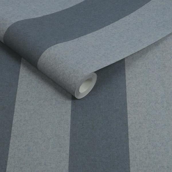 Superfresco Easy Regent Stripe Archival Wallpaper - Blue - 10m