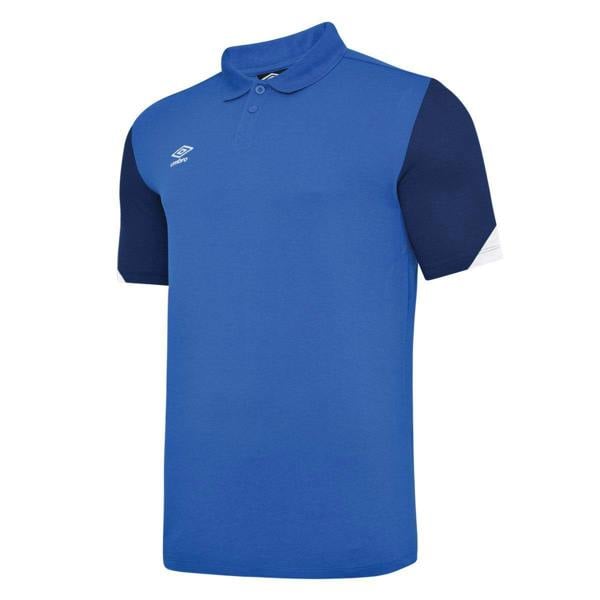 Umbro Kids Total Training Polo Shirt - Royal Blue/Dark Navy/White