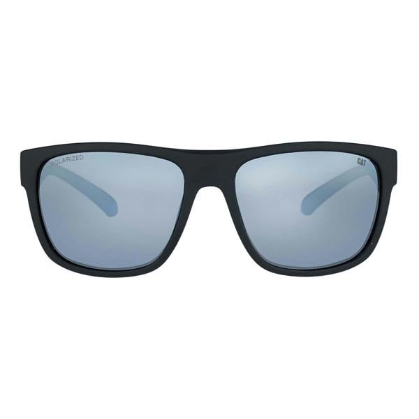 Caterpillar Sunglasses CTS-8032 104P Matte Black Grey Silver Mirror Polarized