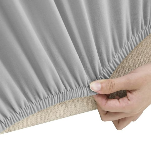 Berkfield Stretch Couch Slipcover Grey Polyester Jersey