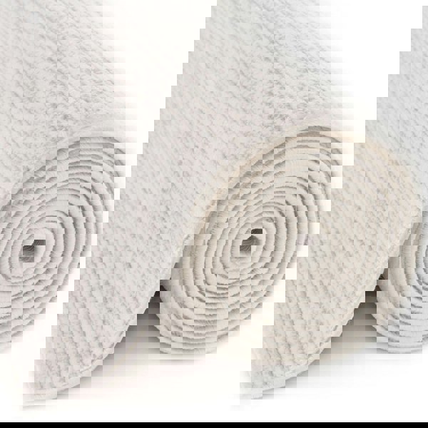 grey-cream colours, striped design, stain-resistant, Cosy comfort rug.