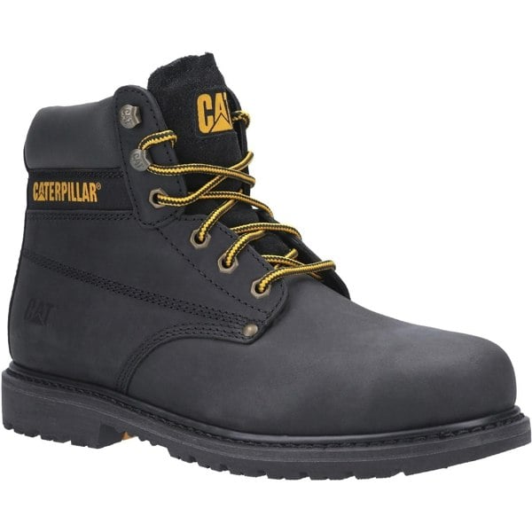 Caterpillar Mens Powerplant GYW Leather Safety Boot - Black