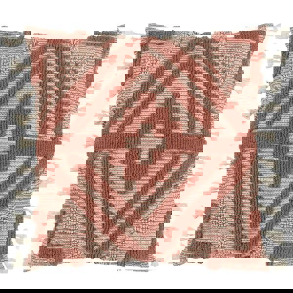 Furn Kalai Tufted Tassel Cushion Cover - Brick Red