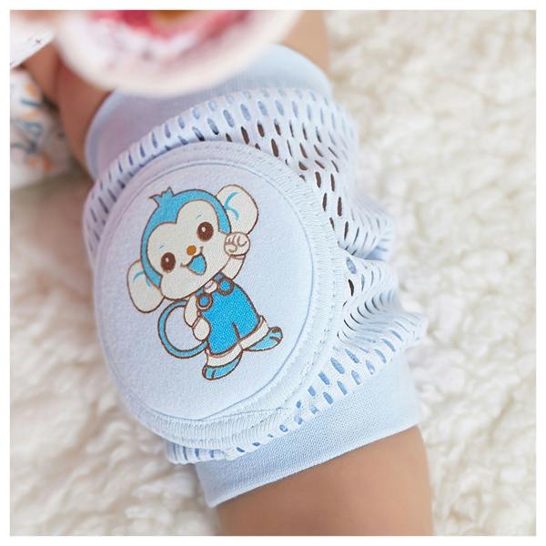 Dragodirect 1 Pair Knee And Elbow Pads Breathable Mesh with Cute Dog Monkey Print