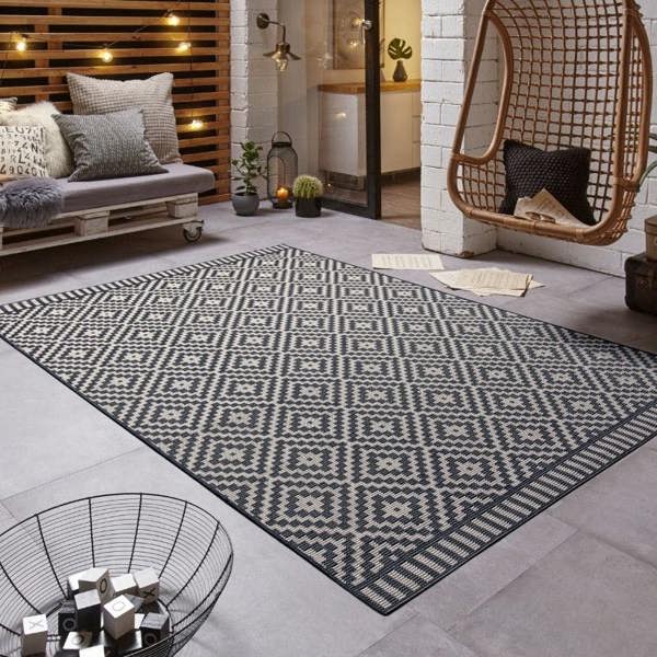 Hanse Home Design Indoor & Outdoor Dark Grey Rug – Breeze