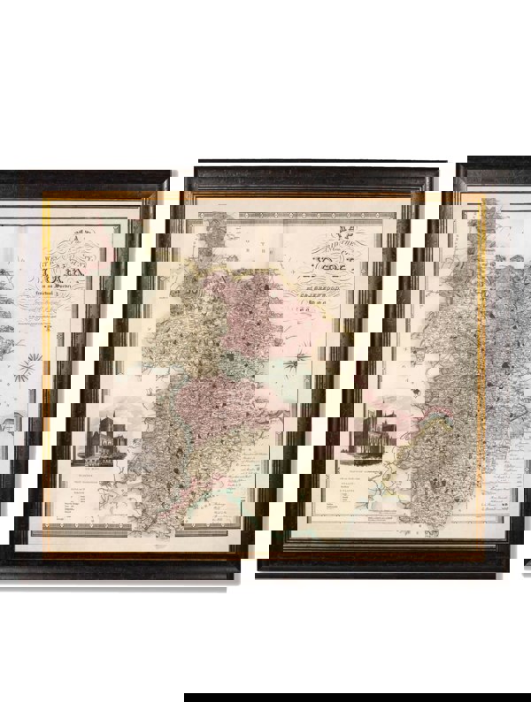 Exceptional Art c.1830 County Maps of England