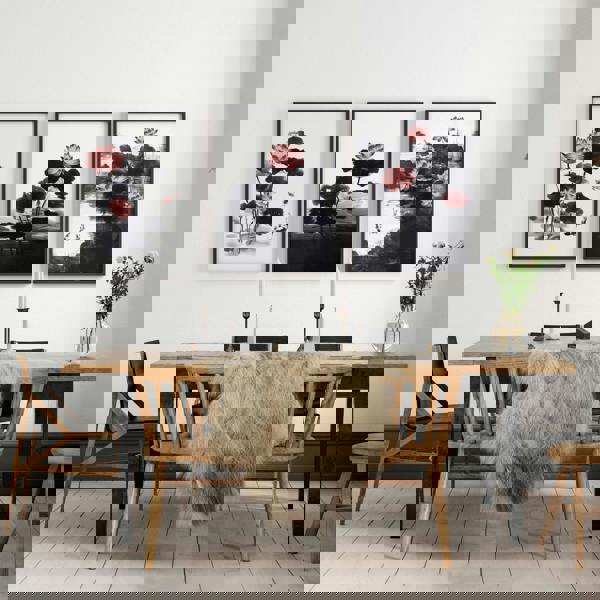 Living Room Canvas | Set of 3 Asian Inspired Wall art Prints