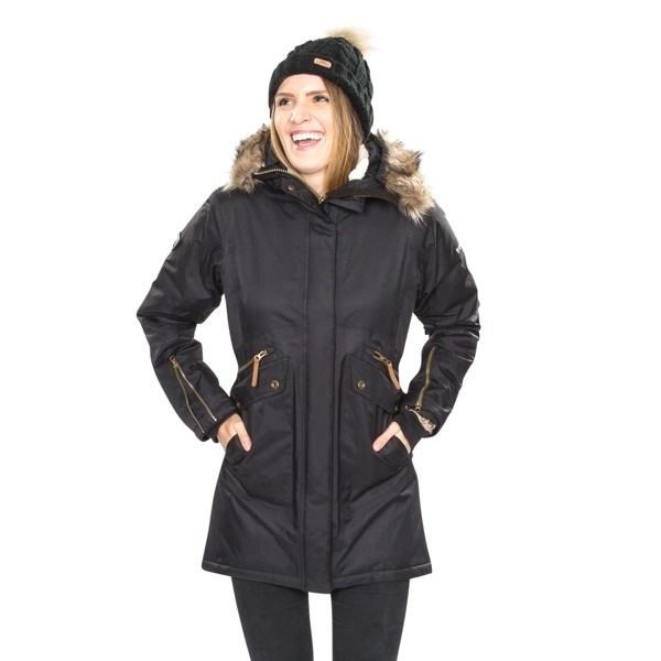 Trespass Women's Eternally Waterproof Parka Jacket - Black