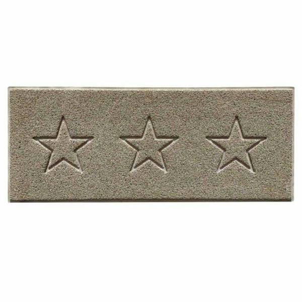 Nicoman Embossed Triple Star Home Entrance Runner Mat - Multiple Colours