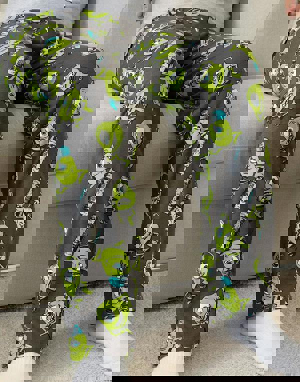 Disney Mens Multicoloured Monster Inc Short Sleeve Long Leg Pyjama Set