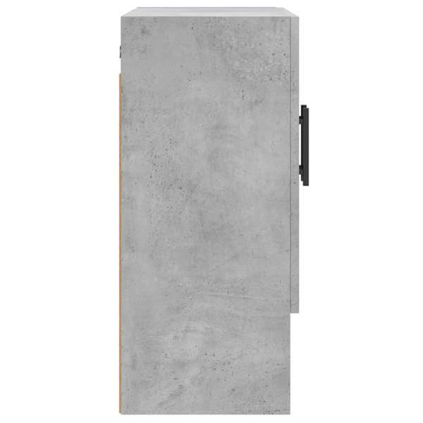 Berkfield Wall Cabinet Concrete Grey 60x31x70 cm Engineered Wood