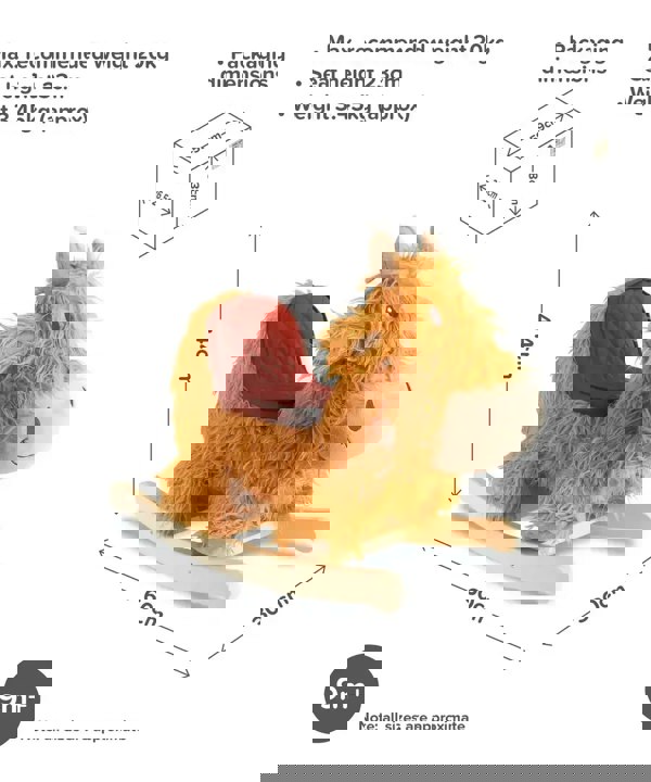 Little Bird Told Me Hubert Rocking Highland Cow