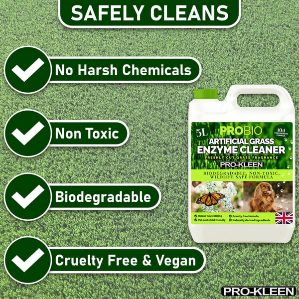 ProKleen Pro-Kleen ProBio Artificial Grass Cleaner Probiotic Based Deodoriser Odour Eliminator Floral 5L