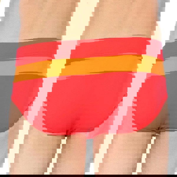 Hom Barbado Swim Midi Briefs, Red