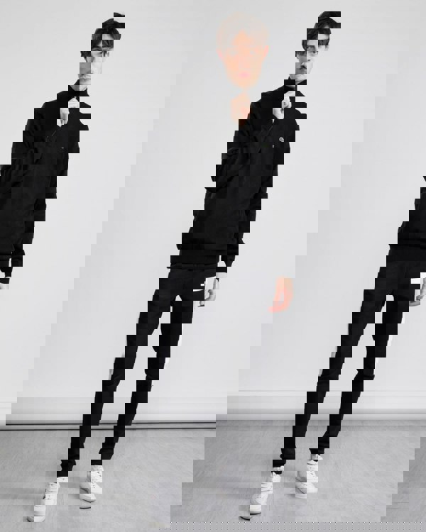 Lacoste Half Zip Logo Mens Sweatshirt - Black 031