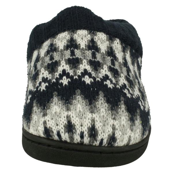 Four Seasons Ladies Four Seasons Knitted Mule Slippers Jane